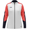 JAKO Polyesterjacke Dynamic (100% rec. Polyester) weiss/coralrot/marineblau Damen