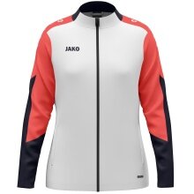 JAKO Polyesterjacke Dynamic (100% rec. Polyester) weiss/coralrot/marineblau Damen