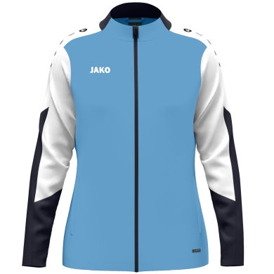 JAKO Polyesterjacke Dynamic (100% rec. Polyester) himmelblau/weiss/marineblau Damen