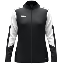 JAKO Polyesterjacke Dynamic (100% rec. Polyester) schwarz/weiss/anthrazitgrau Damen
