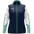 JAKO Polyesterjacke Dynamic (100% rec. Polyester) marineblau/weiss/mintgrün Damen