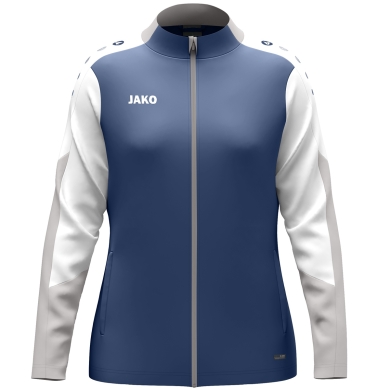 JAKO Polyesterjacke Dynamic (100% rec. Polyester) nachtblau/weiss/hellgrau Damen