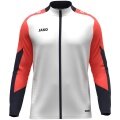 JAKO Polyesterjacke Dynamic (100% rec. Polyester) weiss/coralrot/marineblau Kinder