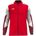 JAKO Polyesterjacke Dynamic (100% rec. Polyester) rot/weiss/dunkelrot Kinder