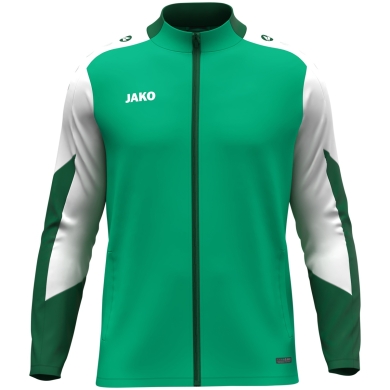 JAKO Polyesterjacke Dynamic (100% rec. Polyester) grün/weiss/dunkelgrün Kinder