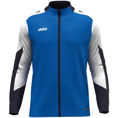 JAKO Polyesterjacke Dynamic (100% rec. Polyester) royalblau/weiss/marineblau Kinder