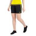 JAKO Sporthose Short Competition 2.0 mit Reißverschluss kurz schwarz/neongelb Damen