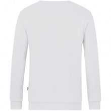 JAKO Langarmshirt Sweat Organic (Freizeit, Bio-Baumwolle) weiss Herren