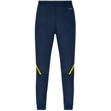 JAKO Trainingshose (Polyesterhose) Challenge (100% Polyester) lang dunkelblau/gelb Jungen