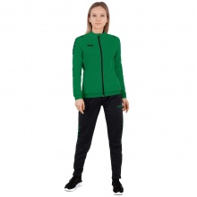 JAKO Trainingsanzug Polyester Challenge (Jacke und Hose) grün/schwarz Damen