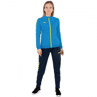JAKO Trainingsanzug Polyester Challenge (Jacke und Hose) hellblau/dunkelblau Damen