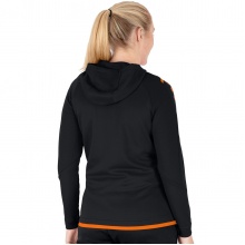 JAKO Trainingsanzug Challenge mit Kapuze (Jacke und Hose) schwarz/orange Damen