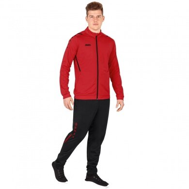 JAKO Trainingsanzug Polyester Challenge (Jacke und Hose) rot/schwarz Herren