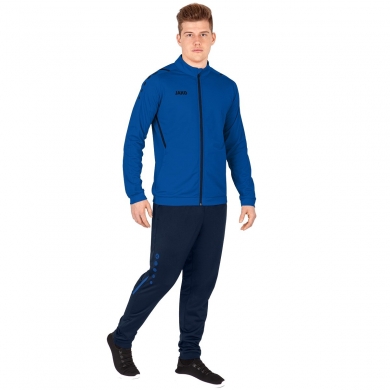 JAKO Trainingsanzug Polyester Challenge (Jacke und Hose) royal/dunkelblau Herren