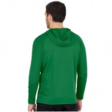 JAKO Trainingsanzug Challenge mit Kapuze (Jacke und Hose) grün/schwarz Herren