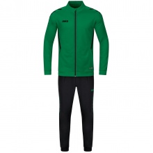 JAKO Trainingsanzug Polyester Challenge (Jacke und Hose) grün/schwarz Jungen