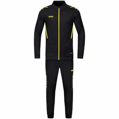 JAKO Trainingsanzug Polyester Challenge (Jacke und Hose) schwarz/gelb Jungen