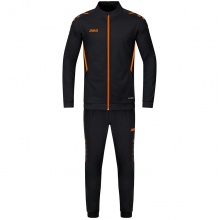 JAKO Trainingsanzug Polyester Challenge (Jacke und Hose) schwarz/orange Jungen