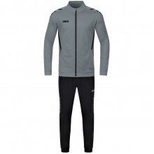 JAKO Trainingsanzug Polyester Challenge (Jacke und Hose) dunkelgrau/schwarz Jungen