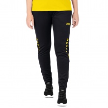 JAKO Trainingshose Pant Challenge (Double-Stretch-Knit, atmungsaktiv, hoher Tragekomfort) lang schwarz/gelb Damen