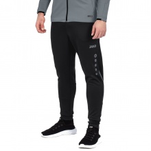 JAKO Trainingshose Pant Challenge (Double-Stretch-Knit, atmungsaktiv, hoher Tragekomfort) lang schwarz/steingrau Herren