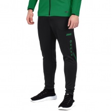 JAKO Trainingshose Pant Challenge (Double-Stretch-Knit, atmungsaktiv, hoher Tragekomfort) lang schwarz/grün Herren