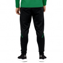 JAKO Trainingshose Pant Challenge (Double-Stretch-Knit, atmungsaktiv, hoher Tragekomfort) lang schwarz/grün Herren