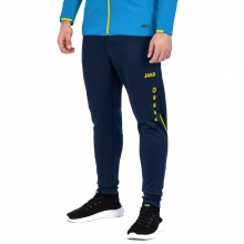JAKO Trainingshose Pant Challenge (Double-Stretch-Knit, atmungsaktiv, hoher Tragekomfort) lang dunkelblau/gelb Herren