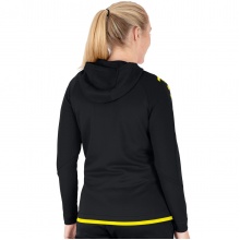 JAKO Trainingsjacke Challenge mit Kapuze schwarz/gelb Damen