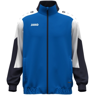JAKO Trainingsjacke (Webjacke) Dynamic - Stretch-Micro-Twill - royalblau/weiss/marineblau Herren
