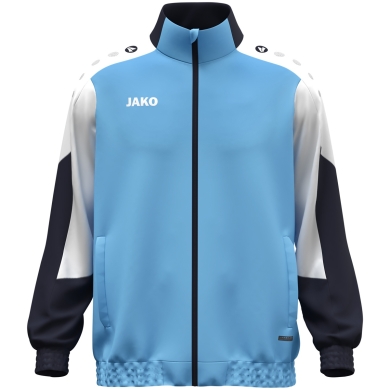 JAKO Trainingsjacke (Webjacke) Dynamic - Stretch-Micro-Twill - himmelblau/weiss/marineblau Herren