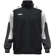 JAKO Trainingsjacke (Webjacke) Dynamic - Stretch-Micro-Twill - schwarz/weiss/anthrazitgrau Herren