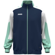JAKO Trainingsjacke (Webjacke) Dynamic - Stretch-Micro-Twill - marineblau/weiss/mintgrün Herren