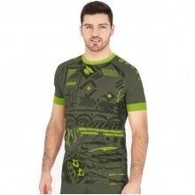 JAKO Sport-Tshirt (Trikot) Tropicana khaki/neongrün Herren