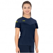 JAKO Sport-Shirt Champ 2.0 (100% Polyester) marineblau/gelb Damen