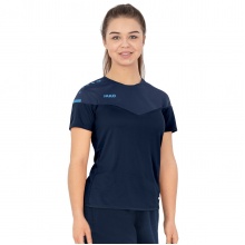 JAKO Sport-Shirt Champ 2.0 (100% Polyester) marineblau/hellblau Damen