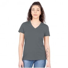 JAKO Freizeit-Shirt Organic (Bio-Baumwolle) dunkelgrau Damen