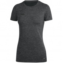 JAKO Sport/Freizeit Shirt Premium Basics (Polyester-Stretch-Jersey) dunkelgrau meliert Damen
