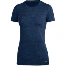 JAKO Sport/Freizeit Shirt Premium Basics (Polyester-Stretch-Jersey) dunkelblau meliert Damen