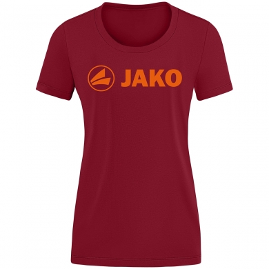 JAKO Freizeit-Shirt Promo (Bio-Baumwolle) weinrot Damen