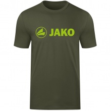 JAKO Freizeit-Tshirt Promo (Bio-Baumwolle) khaki/neongrün Herren