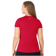 JAKO Lauf-Tshirt Run 2.0 (Polyester-Micro-Mesh, atmungsaktiv) rot Damen