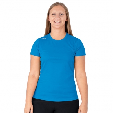 JAKO Lauf-Tshirt Run 2.0 (Polyester-Micro-Mesh, atmungsaktiv) hellblau Damen