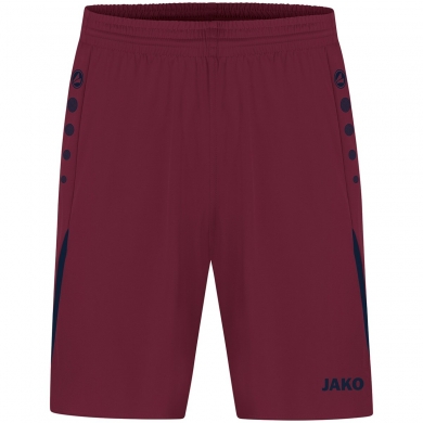JAKO Sporthose Short Challenge (Polyester-Interlock, ohne Innenslip) kurz weinrot Jungen