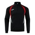 Joma Langarmshirt Championship 20 Sweatshirt (1/4 Zip, bequem, rec. Polyester) schwarz/rot Herren