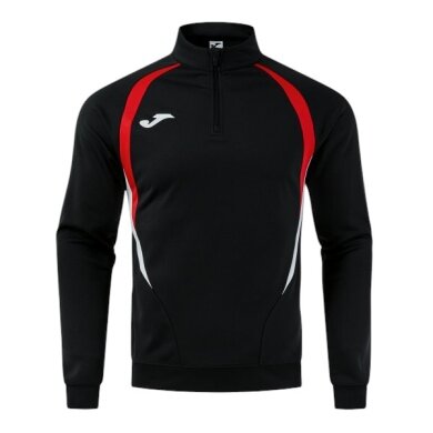 Joma Langarmshirt Championship 20 Sweatshirt (1/4 Zip, bequem, rec. Polyester) schwarz/rot Herren