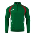 Joma Langarmshirt Championship 20 Sweatshirt (1/4 Zip, bequem, rec. Polyester) grün/rot Herren