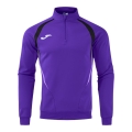 Joma Langarmshirt Championship 20 Sweatshirt (1/4 Zip, bequem, rec. Polyester) violett/schwarz Herren