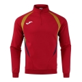 Joma Langarmshirt Championship 20 Sweatshirt (1/4 Zip, bequem, rec. Polyester) rot/dunkelblau Herren