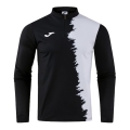 Joma Langarmshirt Picacho City Sweatshirt (1/4 Zip, strapazierfähig, bequeme Passform) schwarz/weiss Herren